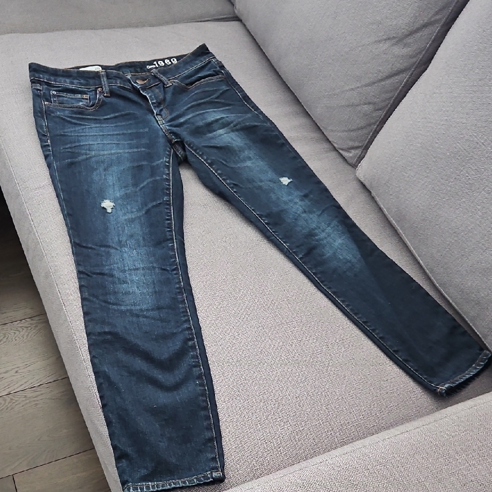 GAP Women's Skinny Jeans - Dark Blue